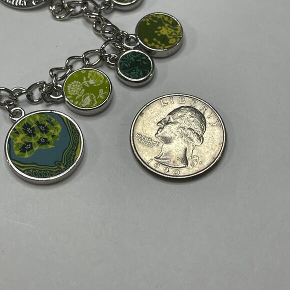 Viva Beads necklace costume jewelry signed dangle charm chunky chain clay beads - Picture 4 of 11